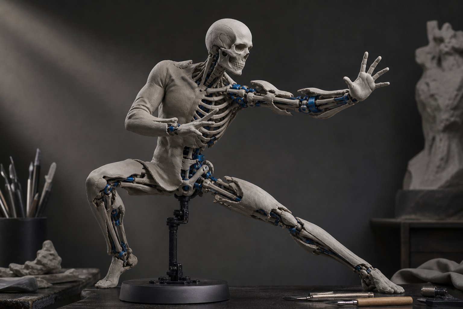 Posable 3D Printed Skeleton